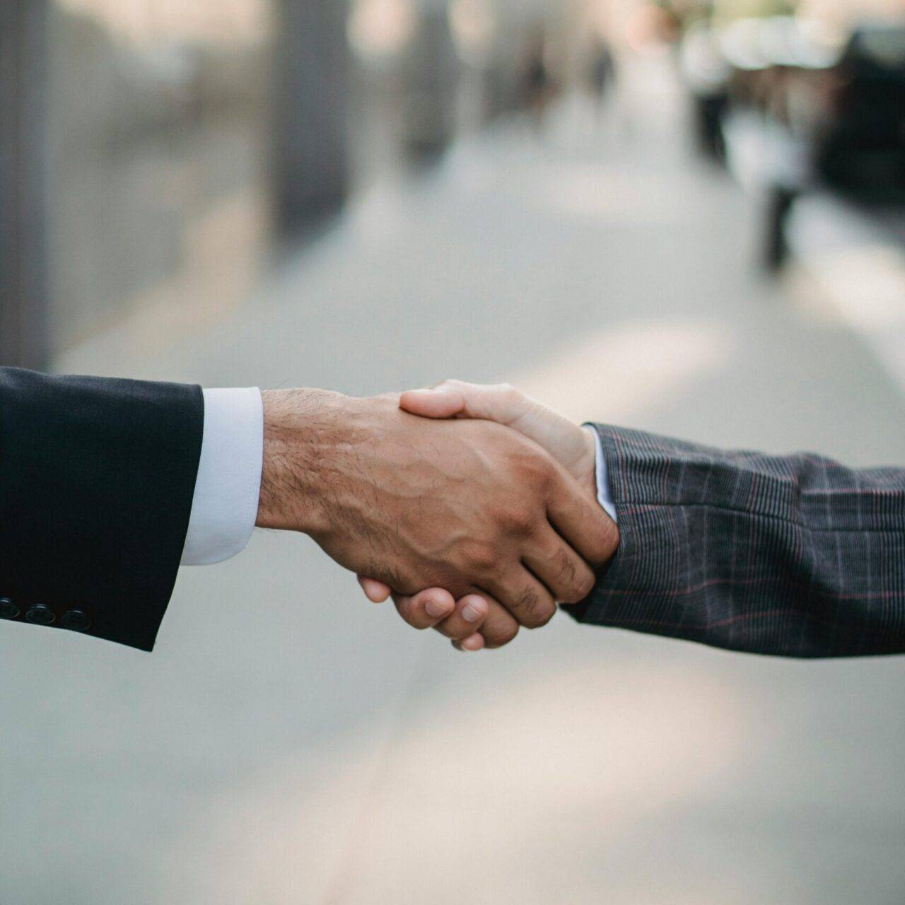 Shaking hands